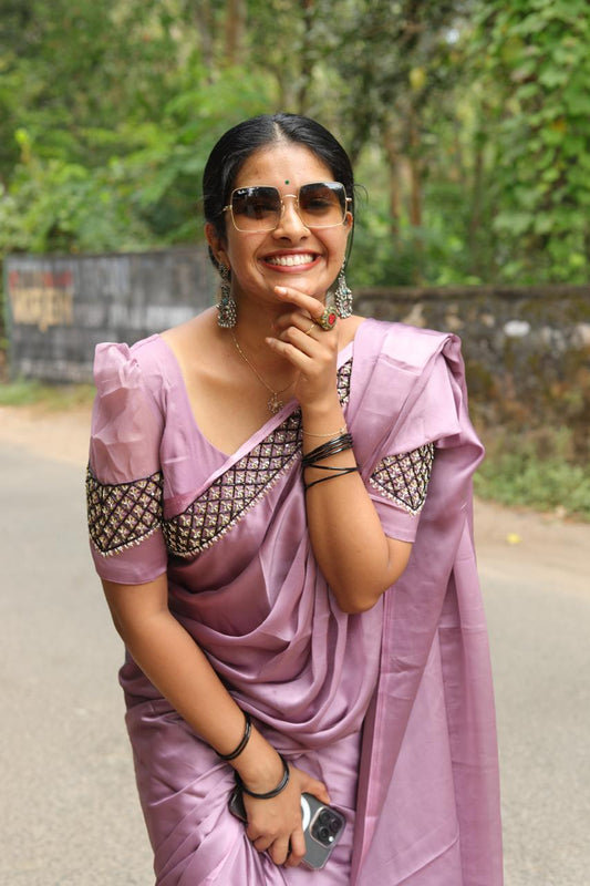 Rangoli silk saree in lavender SS1034