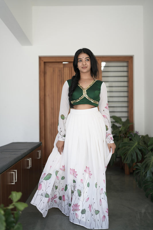 Crop top and skirt SK001