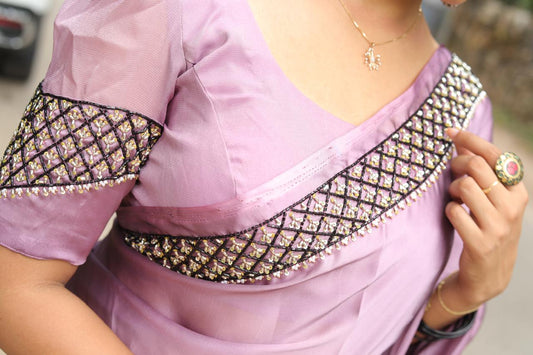 Rangoli silk saree in lavender SS1034